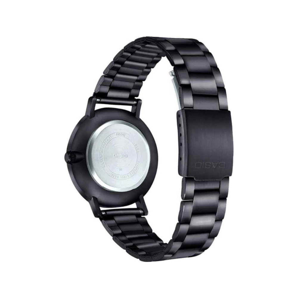 CASIO MTP-VT01B Series Standard Analog Men’s Watch – Black Stainless Steel Case, Slim Design, Quartz Movement, 50M Water Resistance, Mineral Glass, Long Battery Life – Men’s Modern Casual Watch