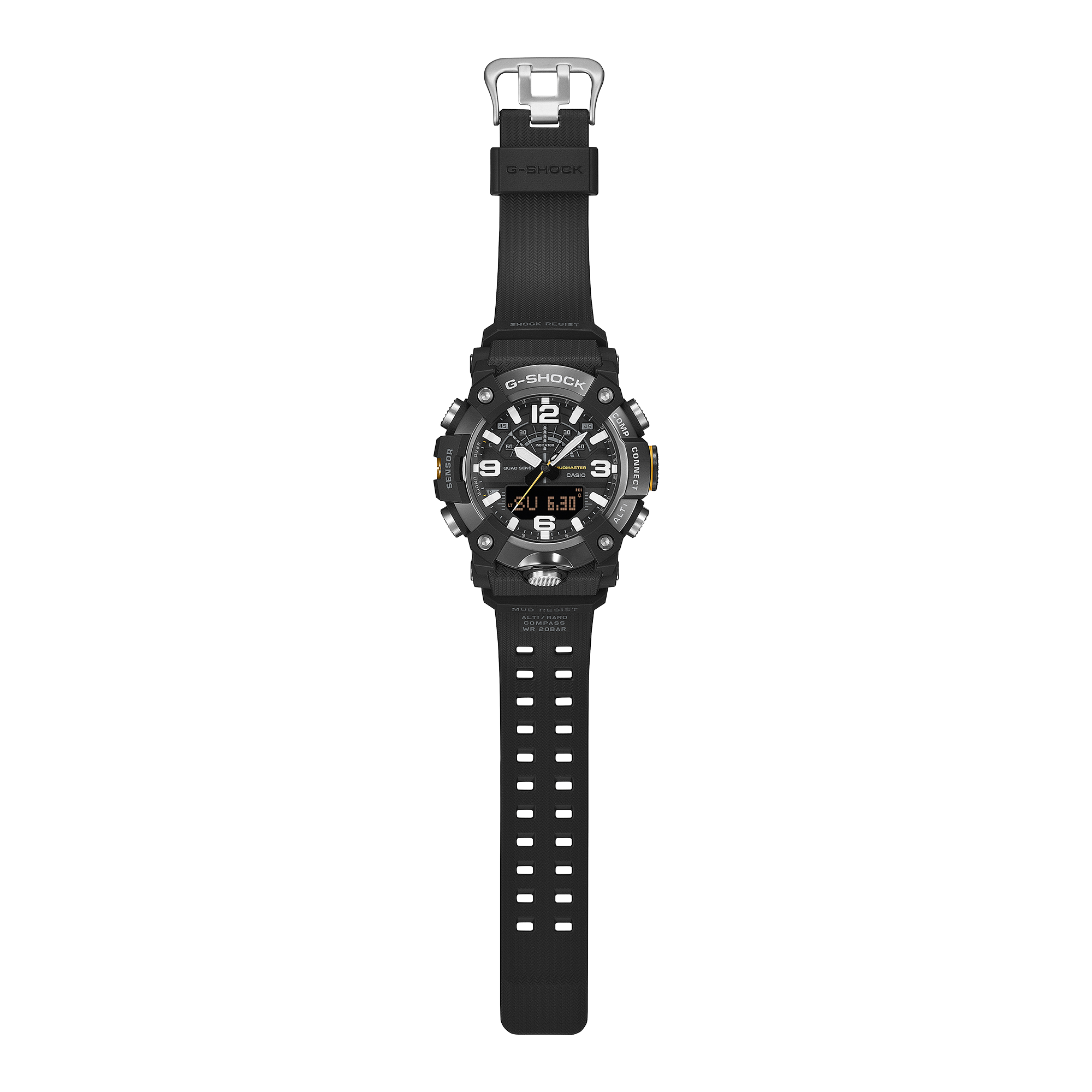 CASIO G-SHOCK GG-B100XMB-1ADR MUDMASTER Analog Digital Men's Watch Black Ion Plated Bezel Bluetooth Quad Sensor 200M Water Resistant