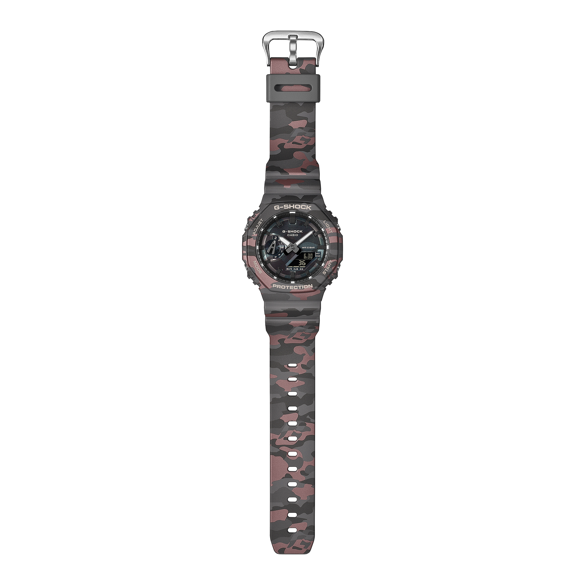 CASIO G-SHOCK GA-2100CMD-8ADR Analog Digital Men's Watch Grey Resin Strap 200M Water Resistant