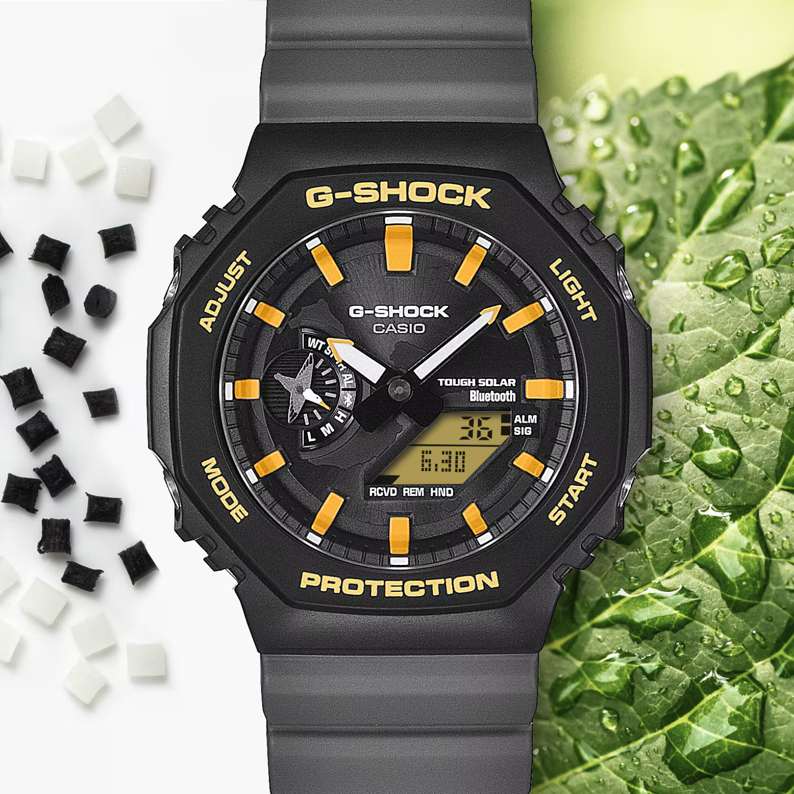 CASIO G-SHOCK GA-B2100DF-1A Analog-Digital Men’s Watch, Tough Solar, Bluetooth Connectivity, 200M Water Resistant, Black Resin Strap