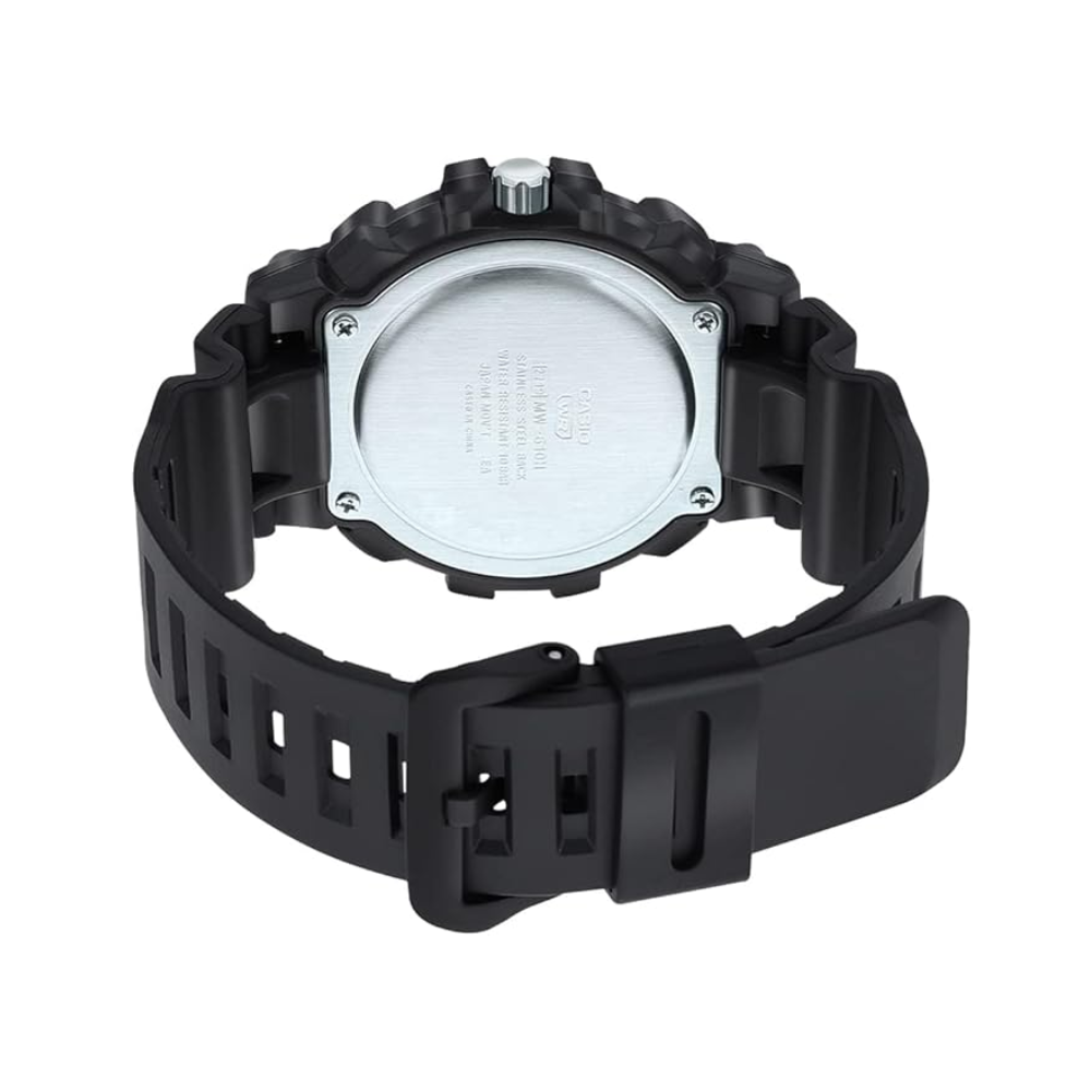 CASIO MW-610H Men’s Analog Sport Watch – Resin Band, Bold Dial, Date Display, 100M Water Resistant, Durable Design