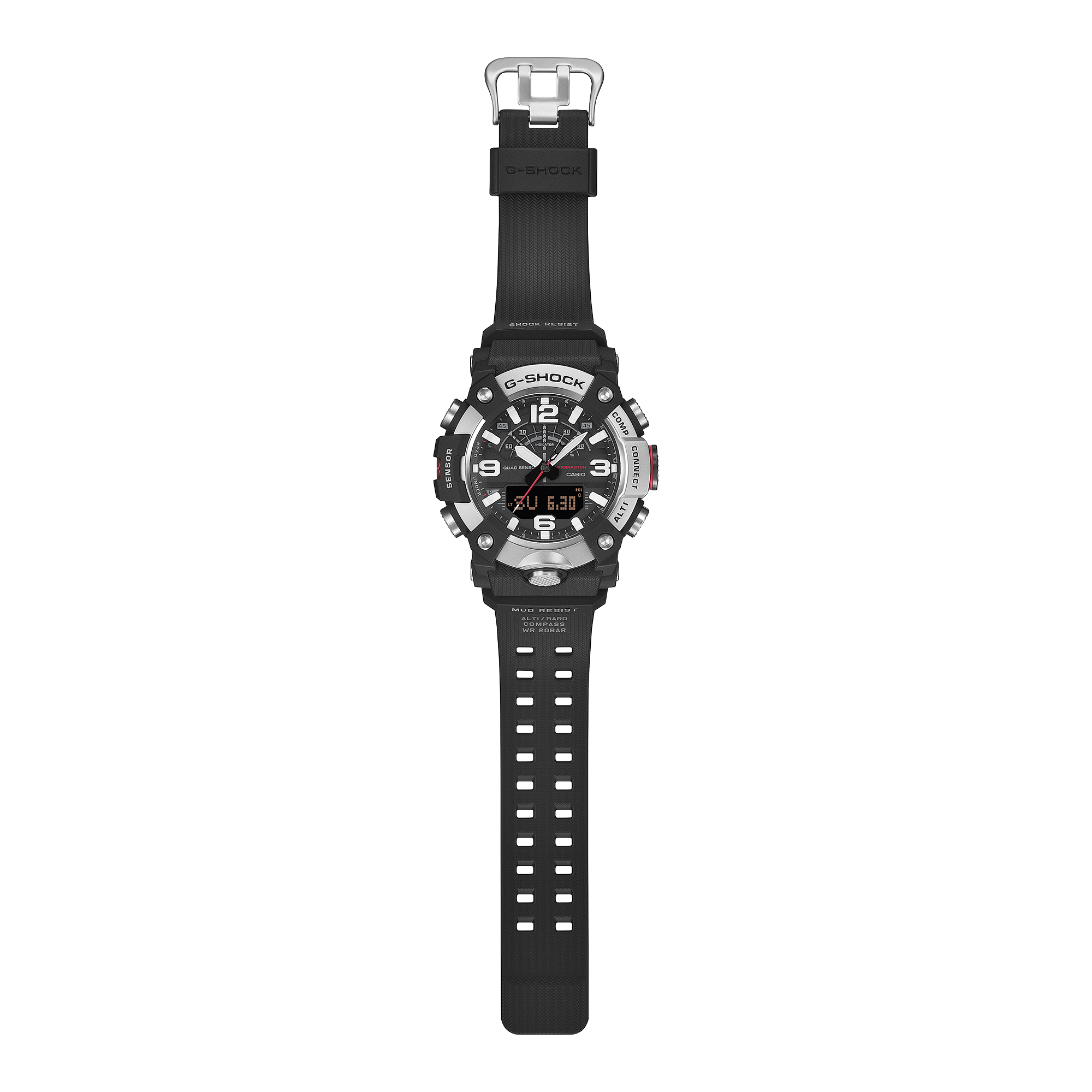 CASIO G-SHOCK GG-B100XM-1ADR MUDMASTER Analog Digital Men's Watch Stainless Steel Bezel Bluetooth Quad Sensor 200M Water Resistant