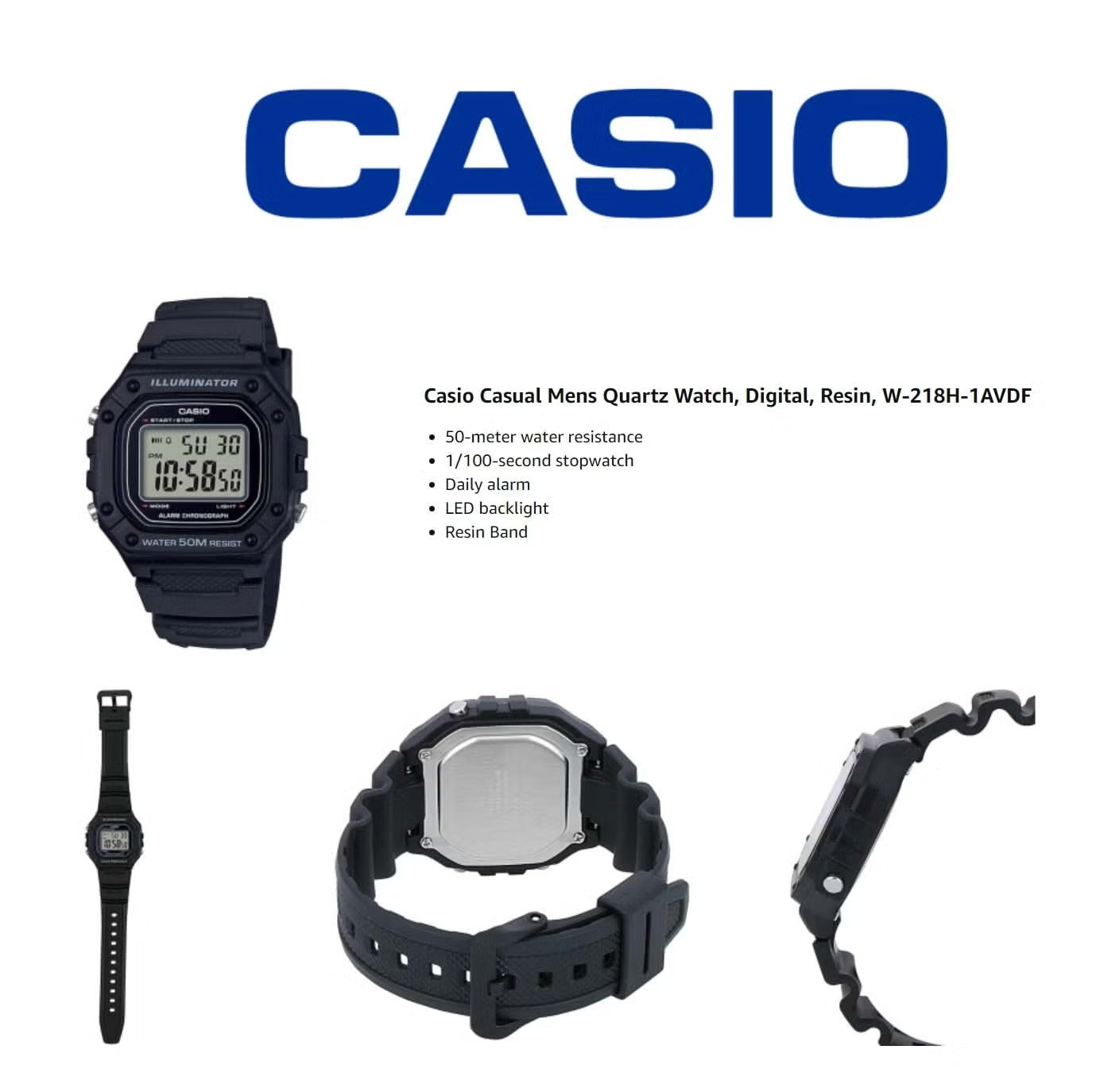 CASIO W-218H-1AVDF MODEL WATCHES
