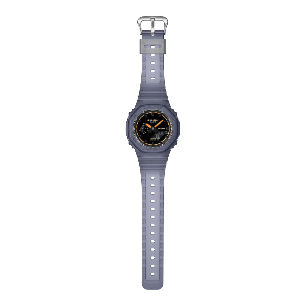 CASIO G-SHOCK GA-2100K-2ADR Analog Digital Men's Watch Blue Resin Strap 200M Water Resistant