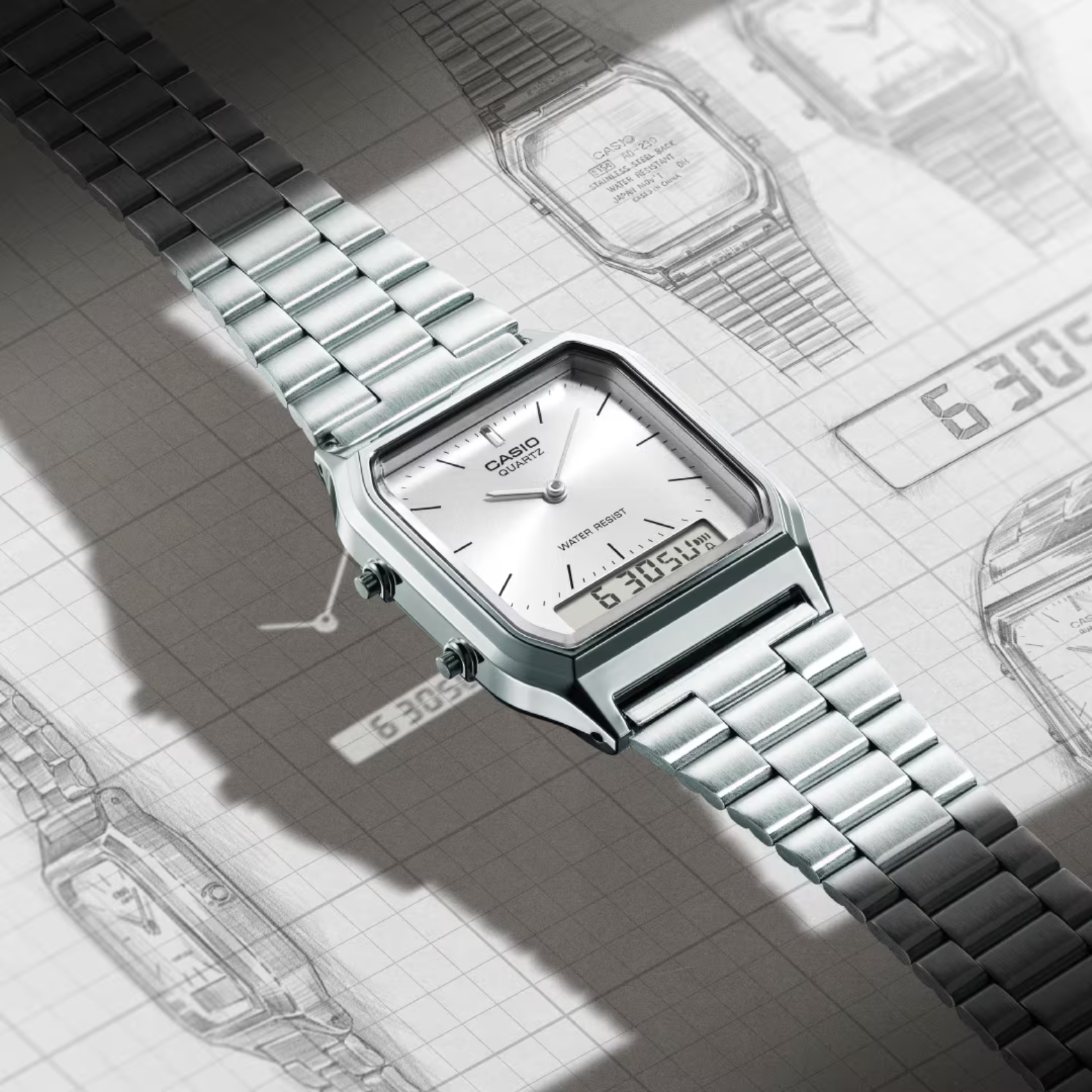 CASIO AQ-230A-7A MODEL VINTAGE UNISEX WATCHES