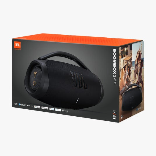 مكبر صوت محمول JBL BOOM BOX 3 مزود بخاصية الواي فاي وتقنية البلوتوث