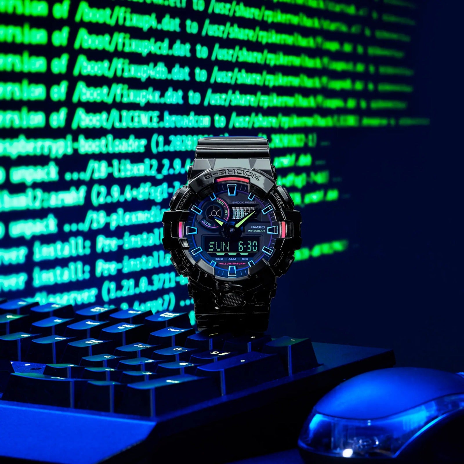 CASIO G-SHOCK GA-700RGB-1ADR MODEL WATCHES