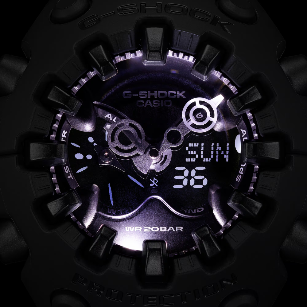 G-SHOCK GA-V01-1A Men’s Analog-Digital Watch – Tough Solar, Shock Resistant, 200M Water Resistance – Black