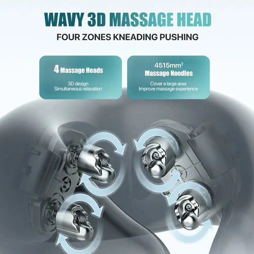 Philips PPM3304 Shoulder & Neck Massager – 4‑Node Kneading + 42 °C Hot Compress, Cordless, USB‑C, Ergonomic Wraparound Design