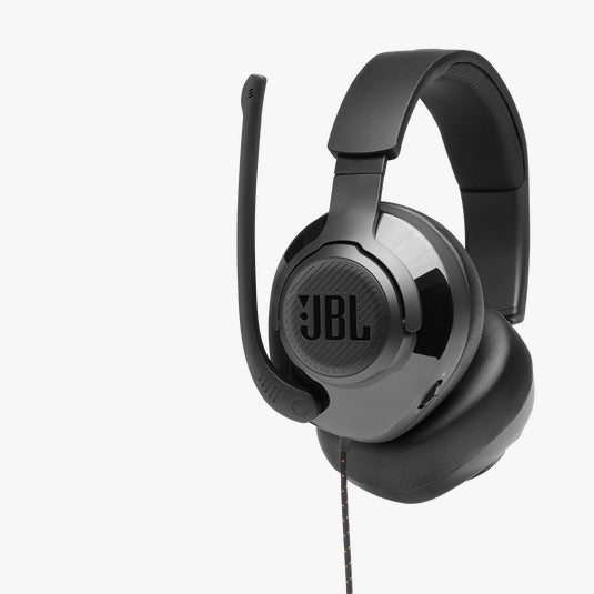 سماعة ألعاب JBL QUANTUM 300 هجينة سلكية فوق الأذن مع ميكروفون قابل للطي
