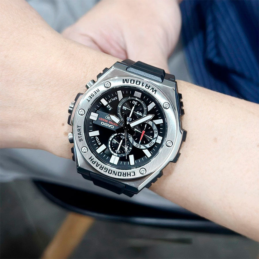 CASIO MWA-300H Series Standard Analog Men’s Watch – Stainless Steel Bezel, LED Light, 100M Water Resistance, Quartz Movement, Long Battery Life, Resin Case & Strap – Men’s Classic Sports Watch