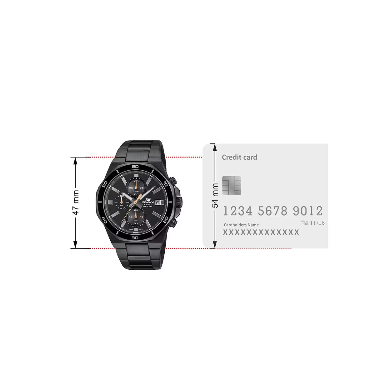 CASIO EDIFICE EFV-640DC-1A MODEL WATCHES