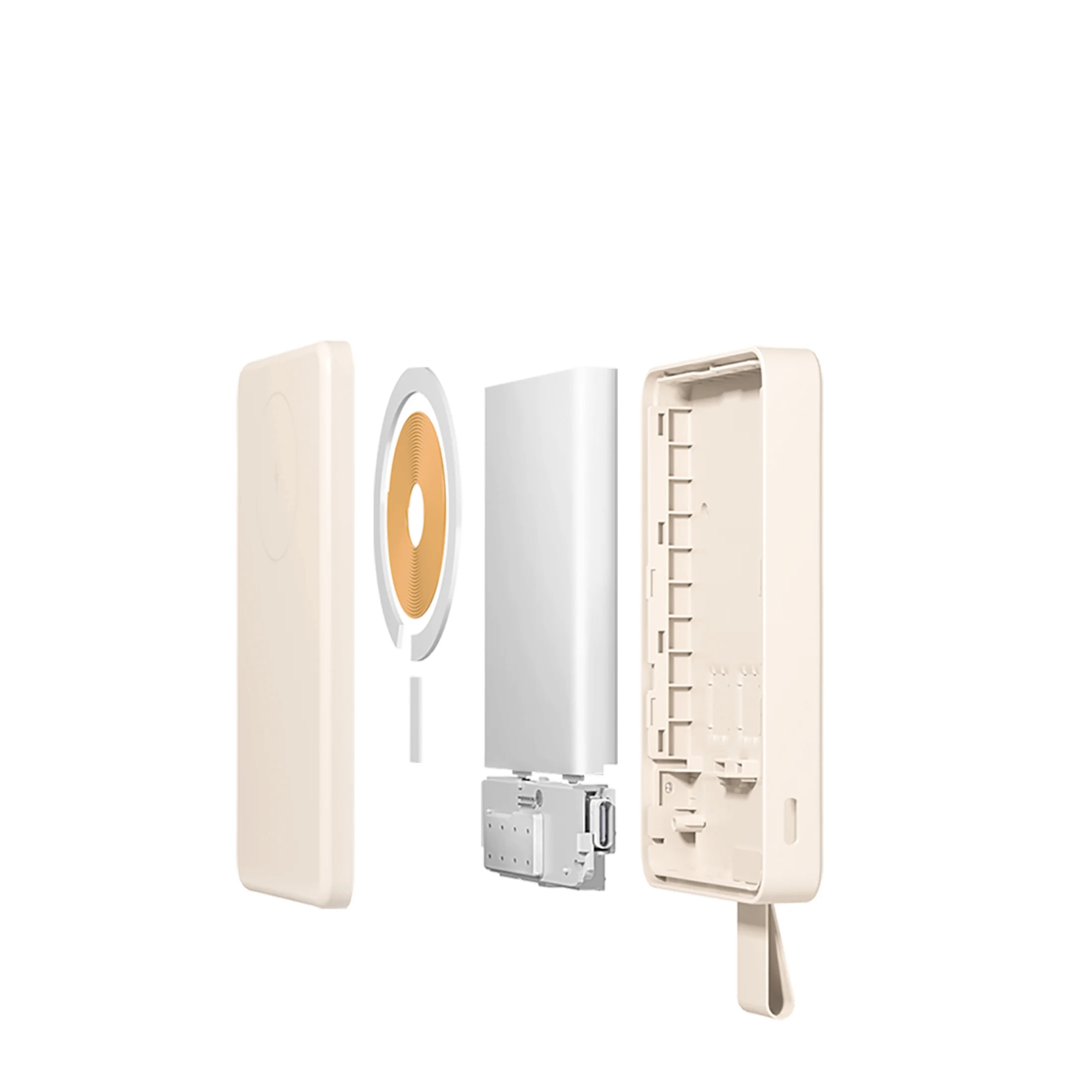 XIAOMI Magnetic Power Bank 6000mAh – Snap-On Wireless Charger, USB-C Fast Charging, Ultra-Slim Portable Battery Pack, MagSafe-Compatible for iPhone & Android