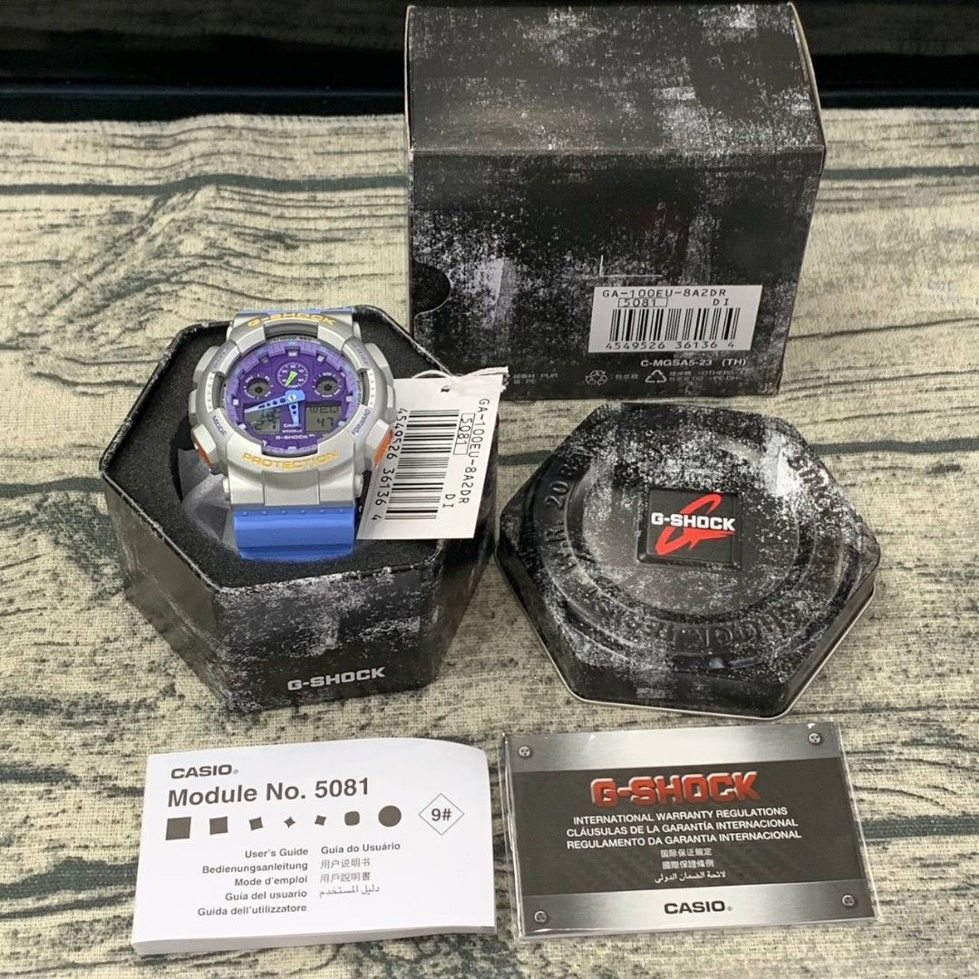 CASIO G-SHOCK GA-100EU-8A2DR MODEL WATCHES