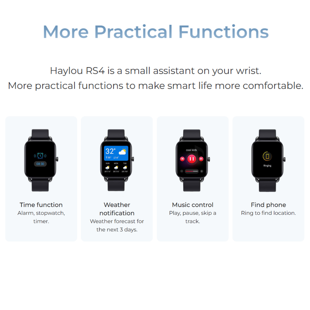 HAYLOU SOLAR RS34 GLOBAL SMART WATCHES