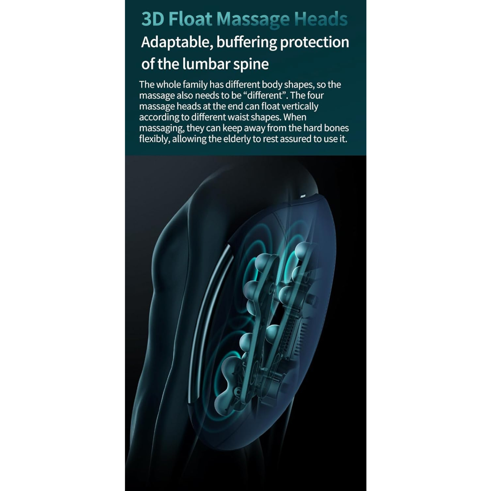 Philips PPM4501 Waist & Back Massager UK – 12‑Node 3D Floating Massage + 42 °C Hot Compress, 4 Modes, One‑Key Control - THE HAPPY BUY