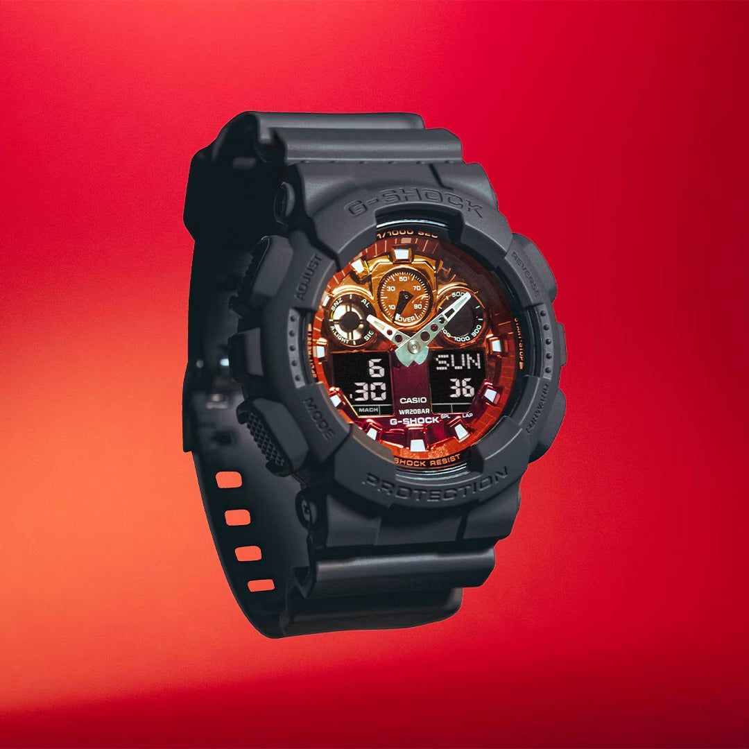 CASIO G-SHOCK GA-100FL-8A MODEL WATCHES