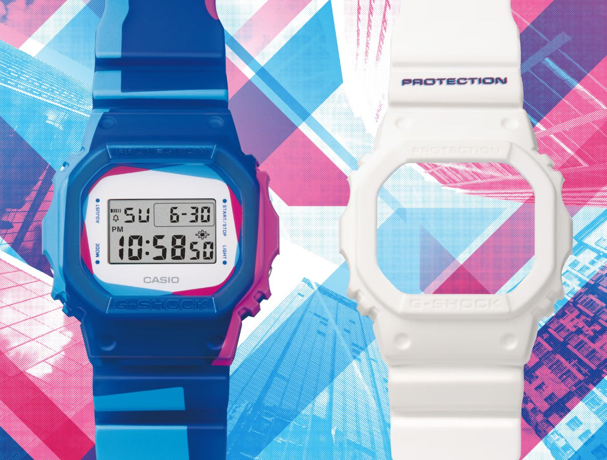 CASIO F-SHOCK DWE-5600PR-2DR MODEL WATCHES