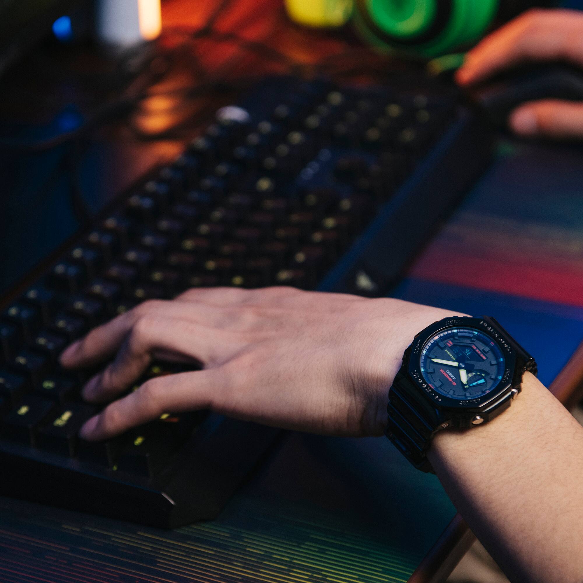CASIO G-SHOCK GA-2100RGB-1ADR MODEL WATCHES