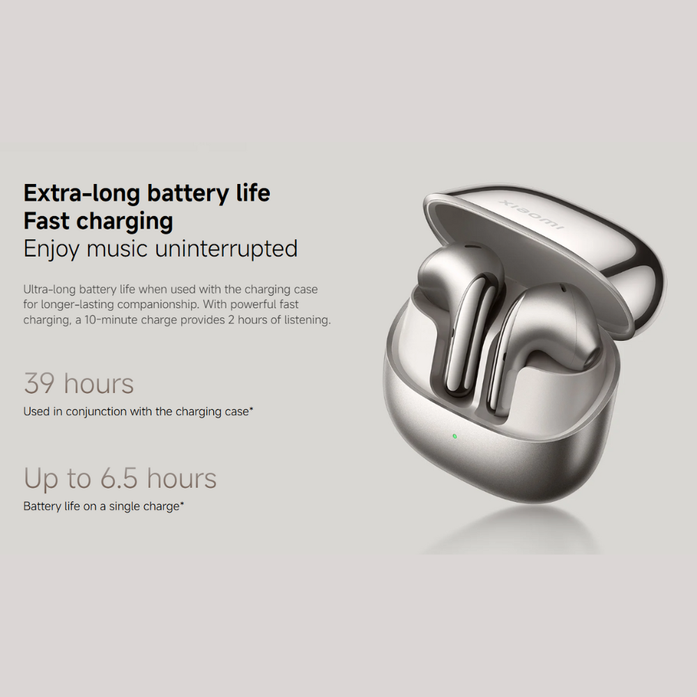 Xiaomi Buds 5 Wireless Earbuds – Bluetooth 5.3, ANC, Hi-Fi Sound, 38H Battery Life, Touch Controls, Fast Charging