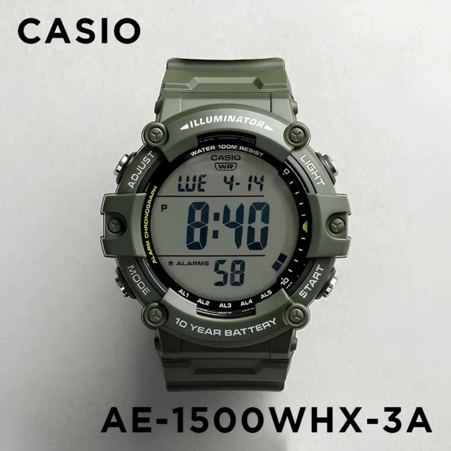 CASIO AE-1500WHX-3AVDF MODEL DIGITAL WATCHES