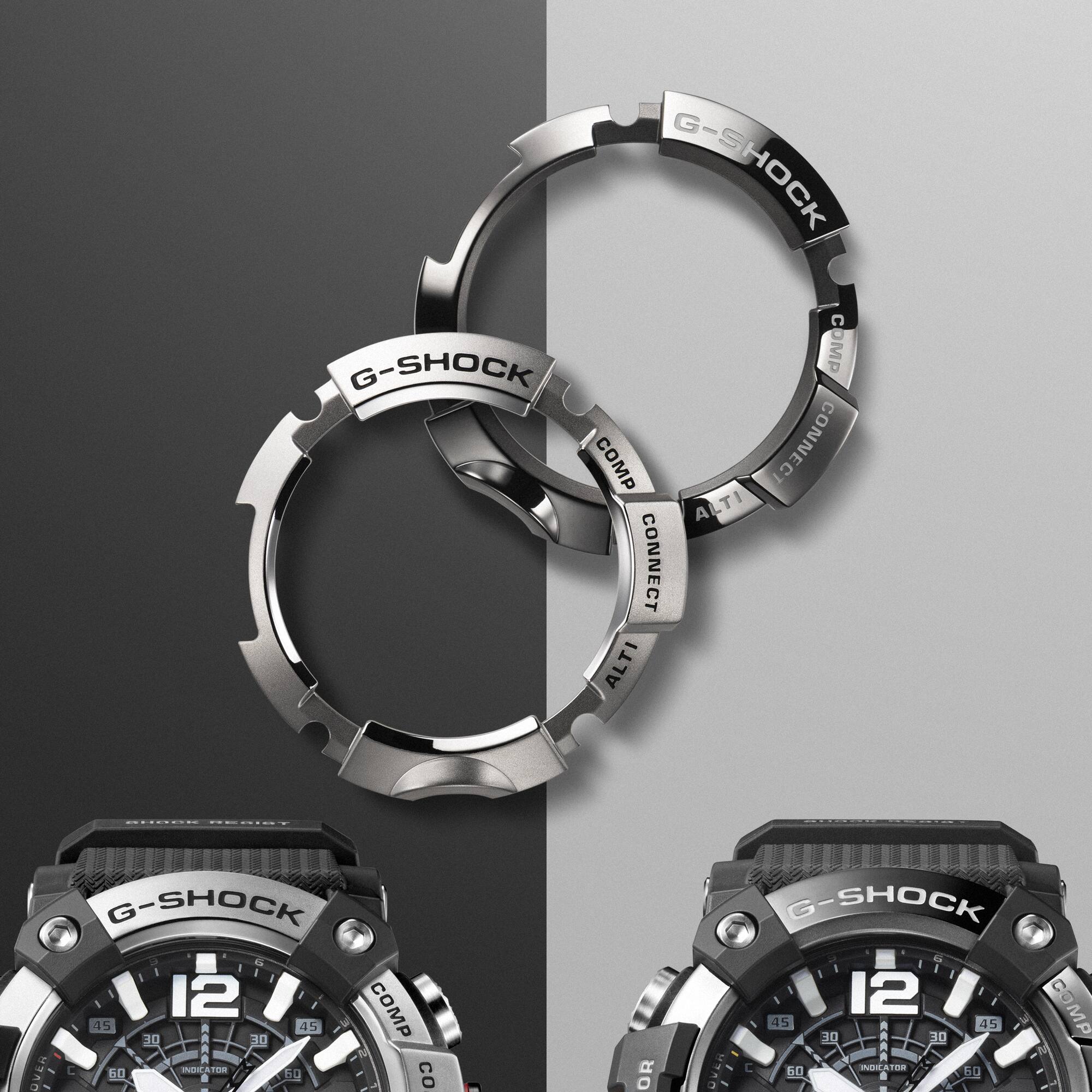 CASIO G-SHOCK GG-B100XM-1ADR MUDMASTER Analog Digital Men's Watch Stainless Steel Bezel Bluetooth Quad Sensor 200M Water Resistant