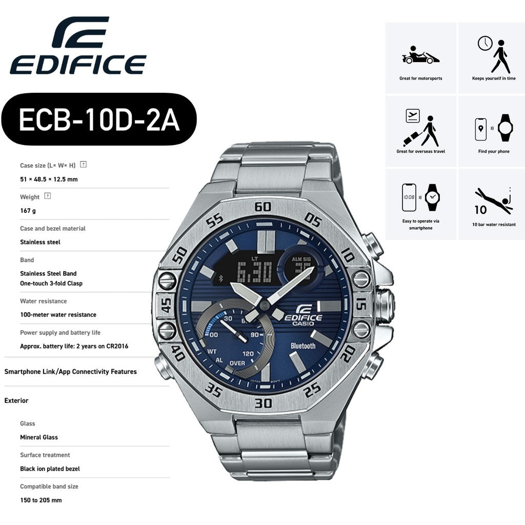 CASIO EDIFICE ECB-10DB-2A MODEL WATCHES - THE HAPPY BUY