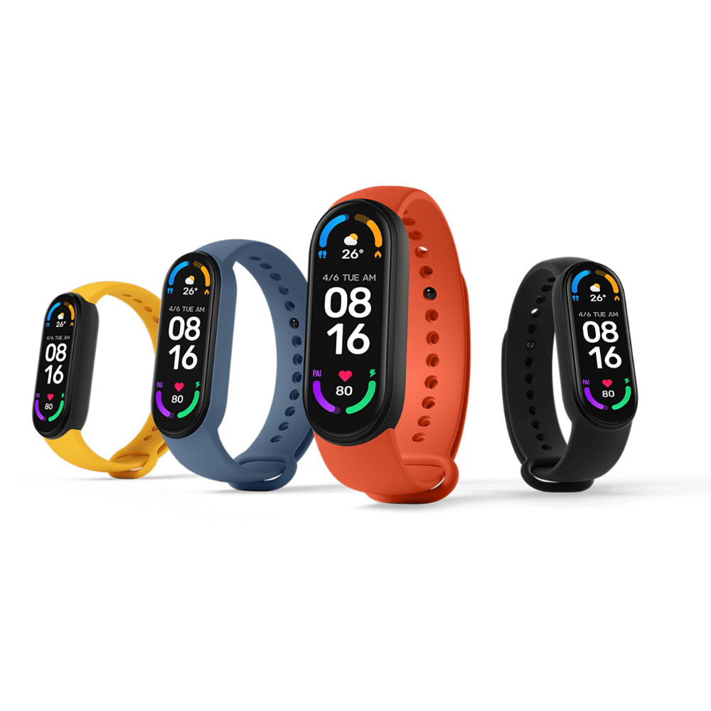 Xiaomi Mi Smart Band 6 – AMOLED Full-Screen Display, SpO₂ & Heart Rate Monitoring, 30 Sports Modes, Sleep Tracking, 14-Day Battery Life, 5 ATM Waterproof – Black Fitness Smart Bracelet for Android & iOS