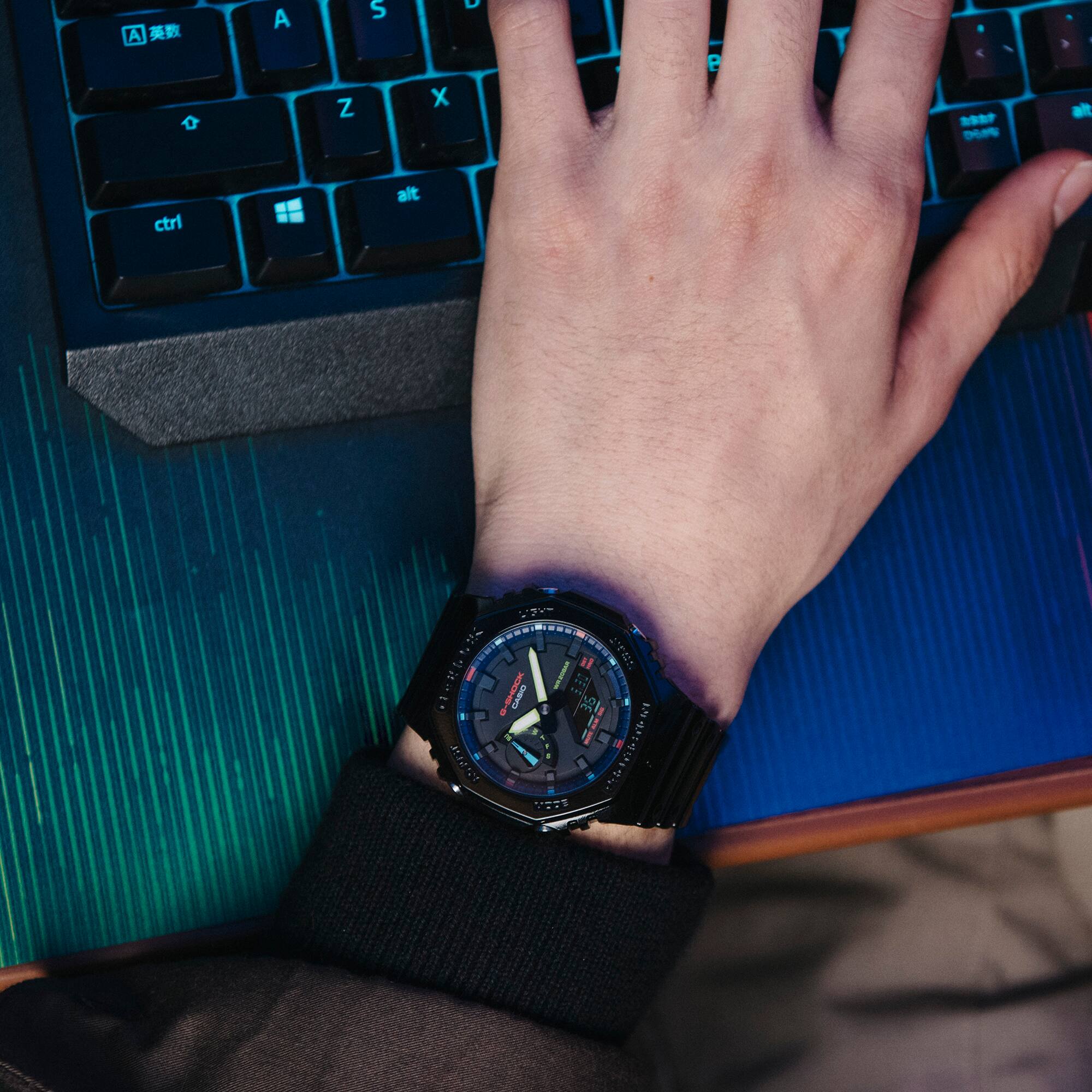 CASIO G-SHOCK GA-2100RGB-1ADR MODEL WATCHES