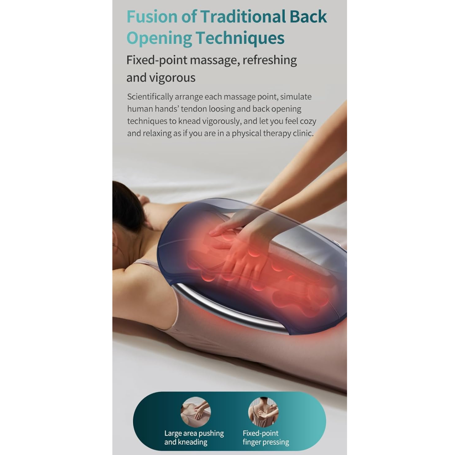 Philips PPM4501 Waist & Back Massager UK – 12‑Node 3D Floating Massage + 42 °C Hot Compress, 4 Modes, One‑Key Control - THE HAPPY BUY