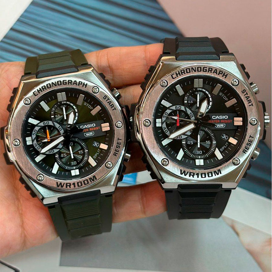 CASIO MWA-300H Series Standard Analog Men’s Watch – Stainless Steel Bezel, LED Light, 100M Water Resistance, Quartz Movement, Long Battery Life, Resin Case & Strap – Men’s Classic Sports Watch