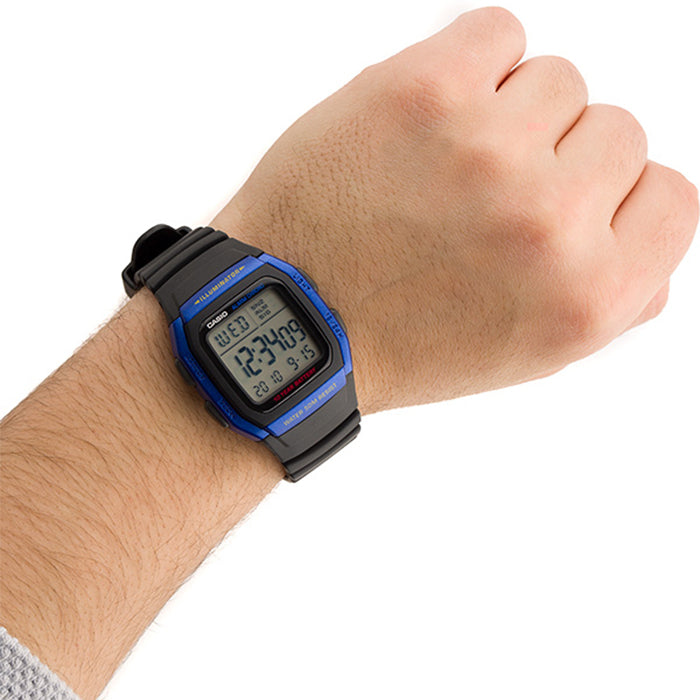 CASIO W-96H Series Standard Digital Watch – 10-Year Battery, Dual Time, LED Backlight, Stopwatch, Alarm, Full Auto Calendar, 50M Water Resistance – Men’s Classic Sports Digital Watch