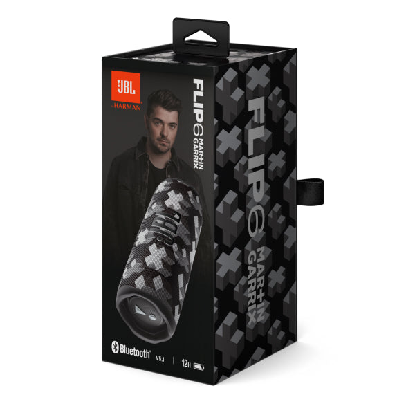 مكبر صوت JBL FLIP6 MARTIN GARRIX EDITION المحمول المقاوم للماء بتقنية البلوتوث 