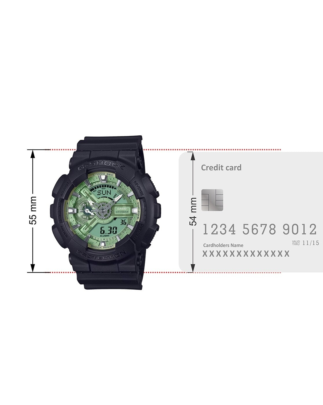 CASIO G-SHOCK GA-110CD-1A3DR MODEL WATCHES