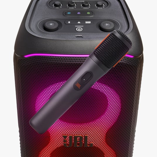 مجموعة ميكروفون لاسلكي JBL PARTYBOX مكونة من قطعتين