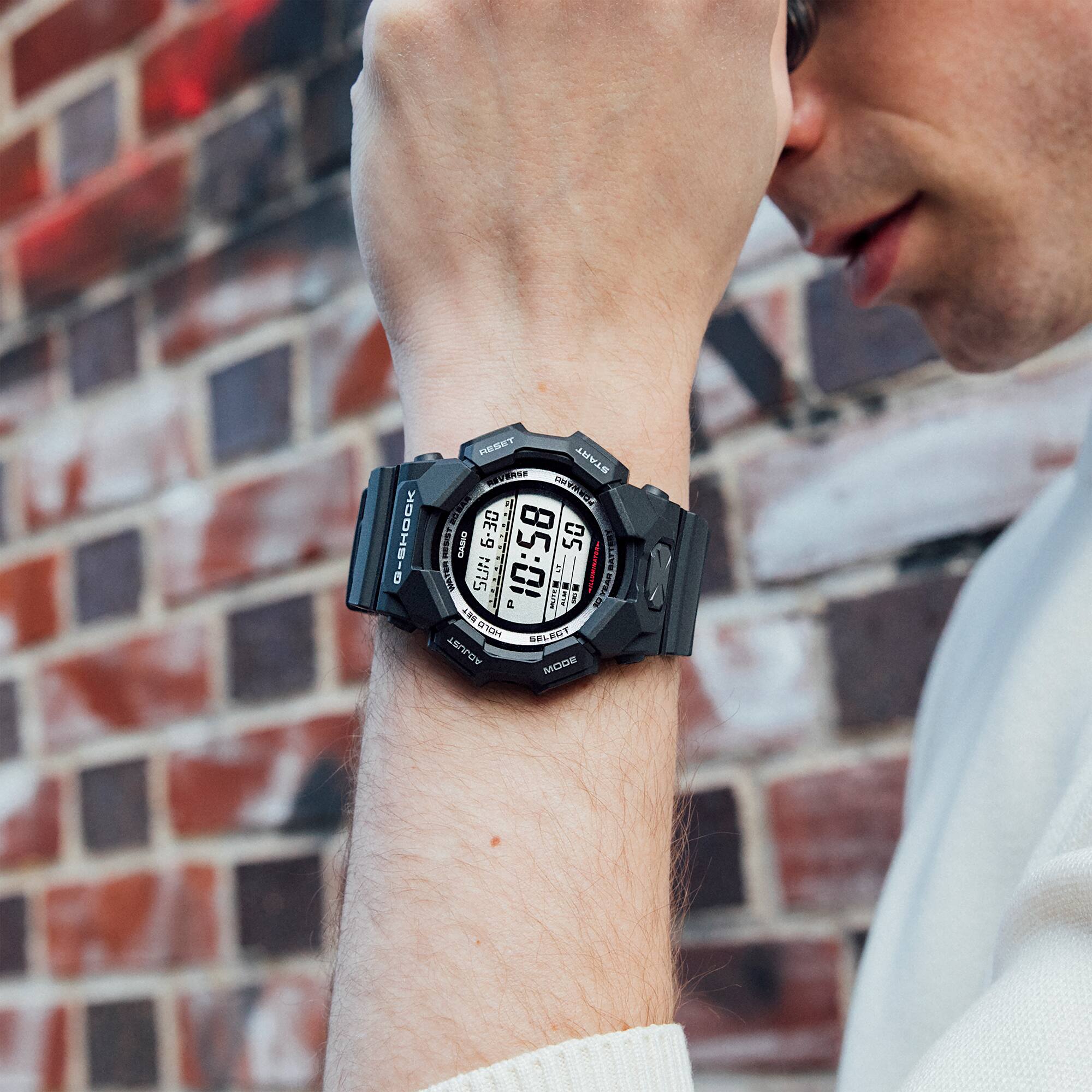 Casio G-SHOCK GD-010-1D Men’s Digital Black Watch, 10-Year Battery, 200M Water Resistant