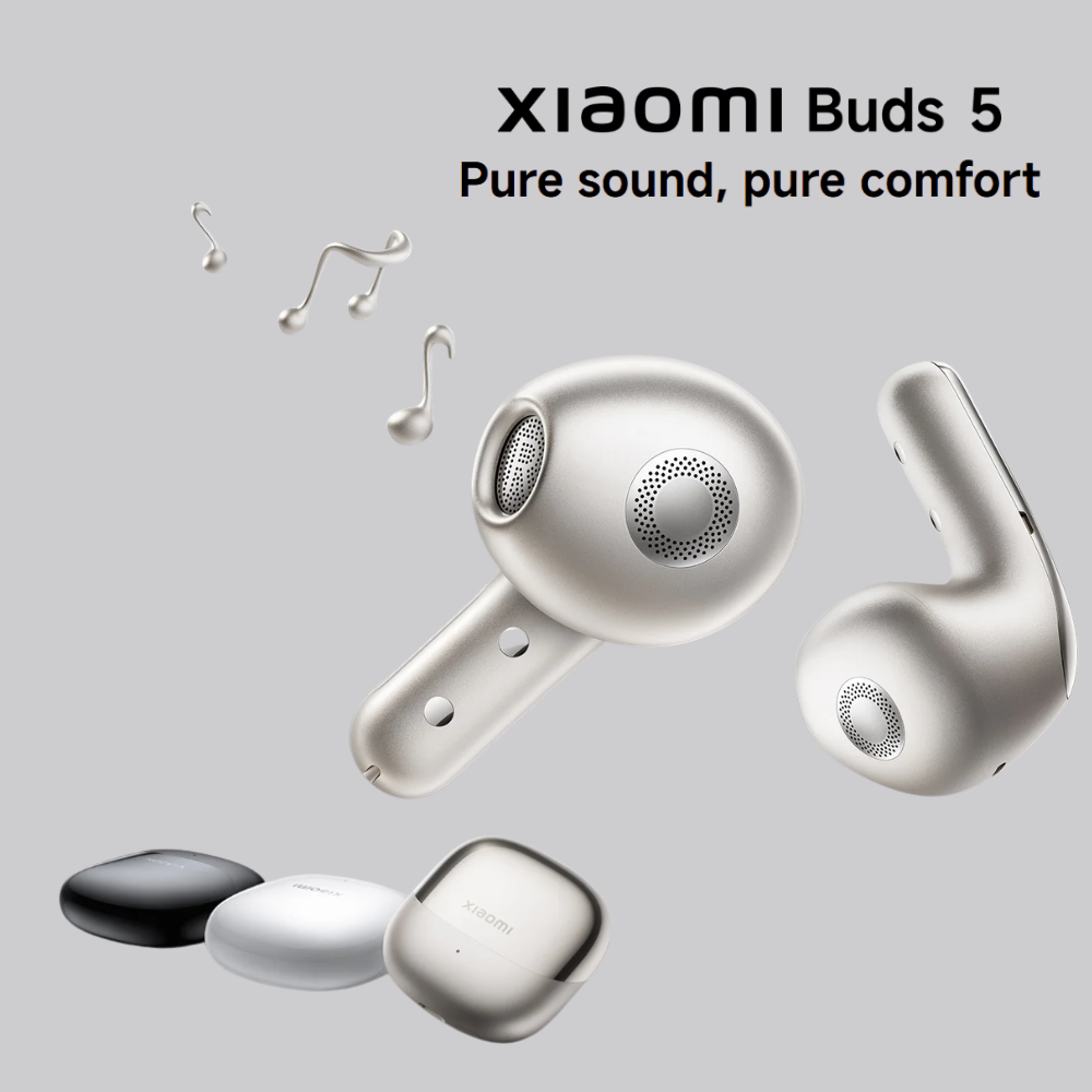 Xiaomi Buds 5 Wireless Earbuds – Bluetooth 5.3, ANC, Hi-Fi Sound, 38H Battery Life, Touch Controls, Fast Charging