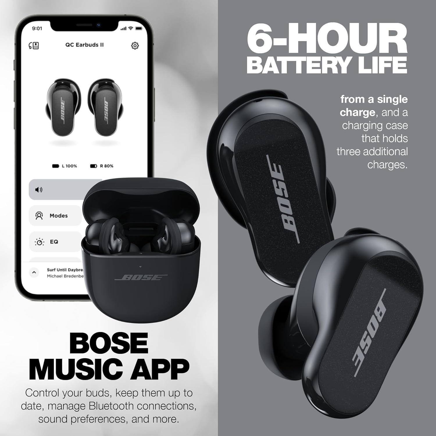 سماعات الأذن BOSE QUIETCOMFORT II المزودة بخاصية إلغاء الضوضاء