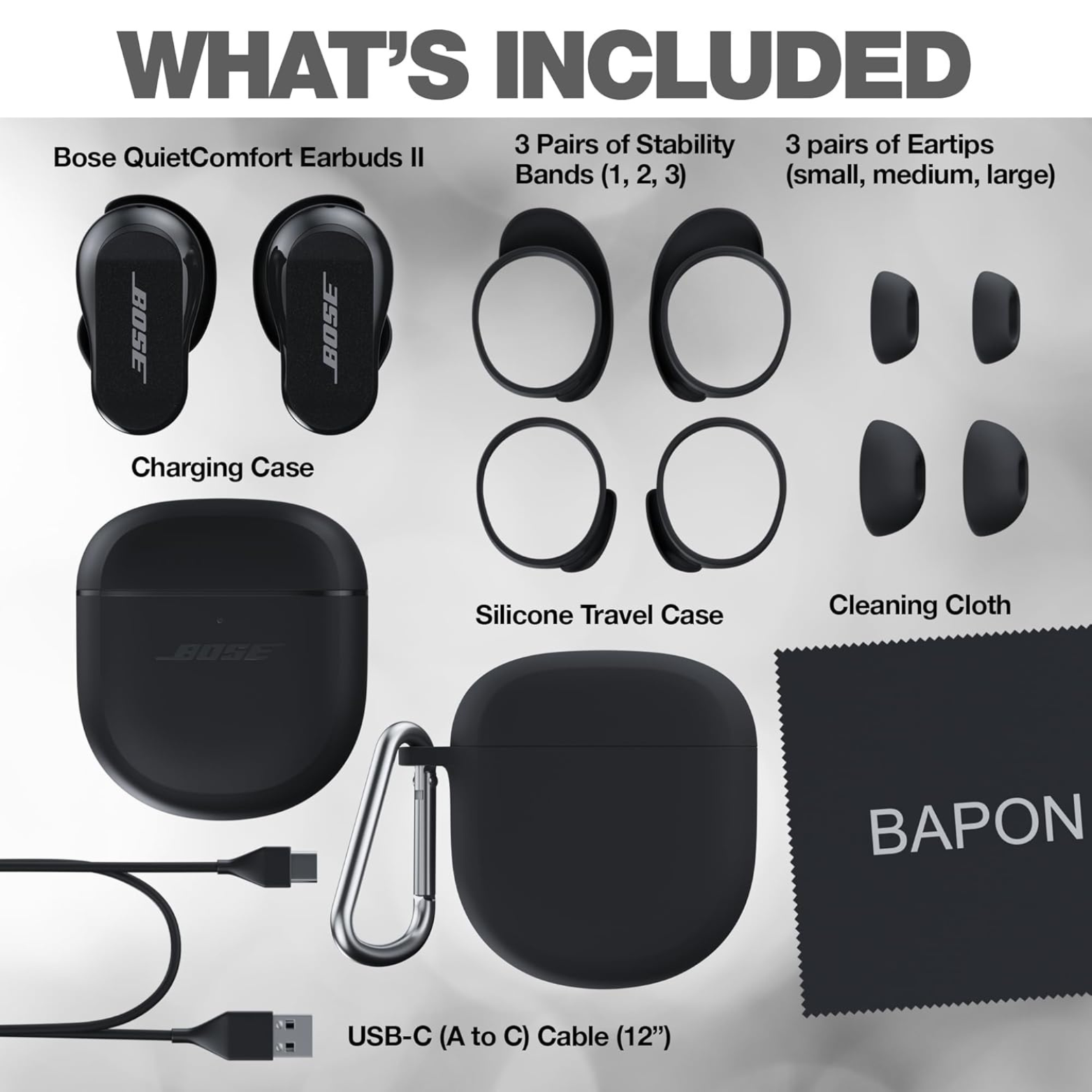 سماعات الأذن BOSE QUIETCOMFORT II المزودة بخاصية إلغاء الضوضاء