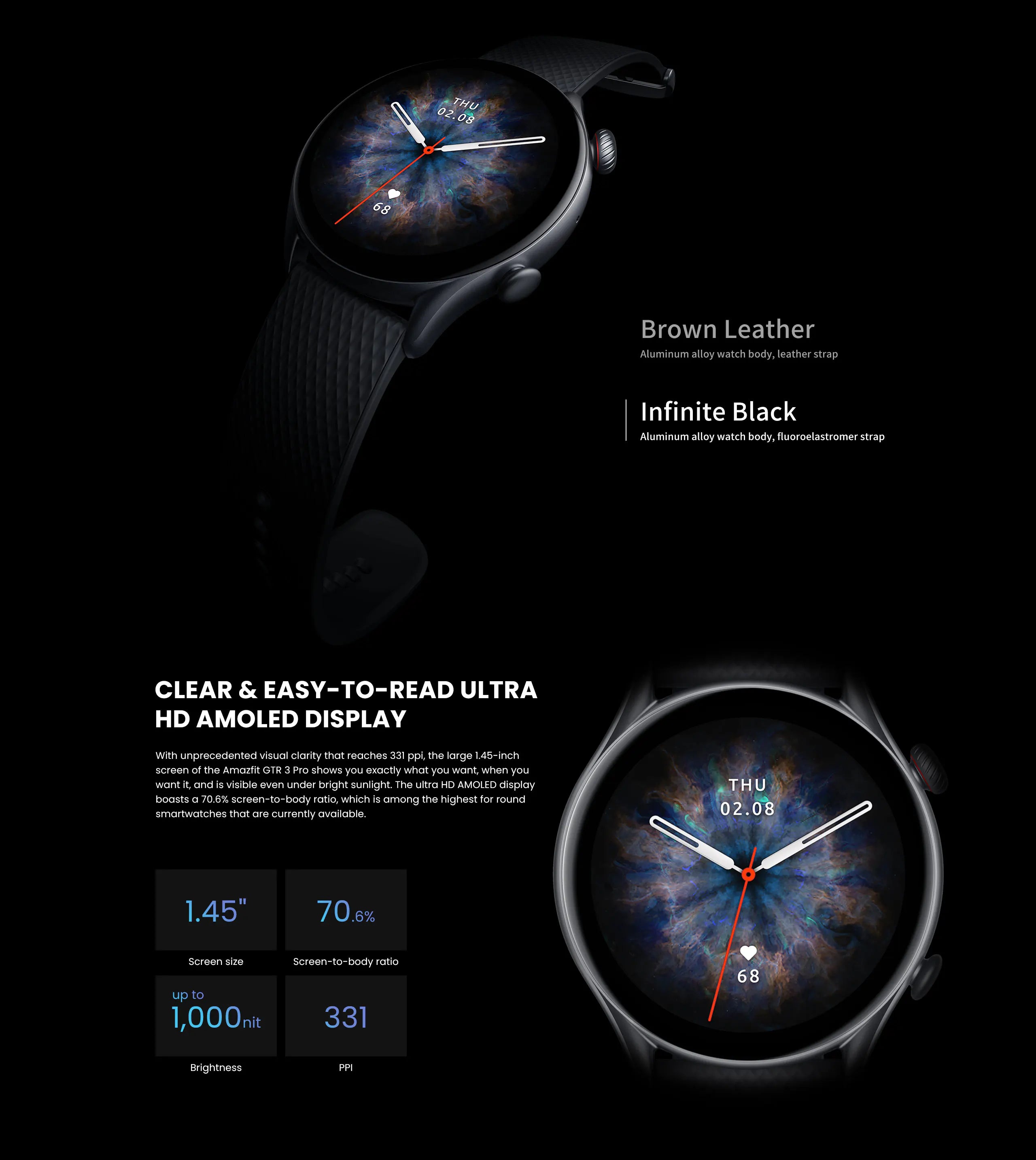 AMAZFIT GTR 3 PRO SMART WATCH