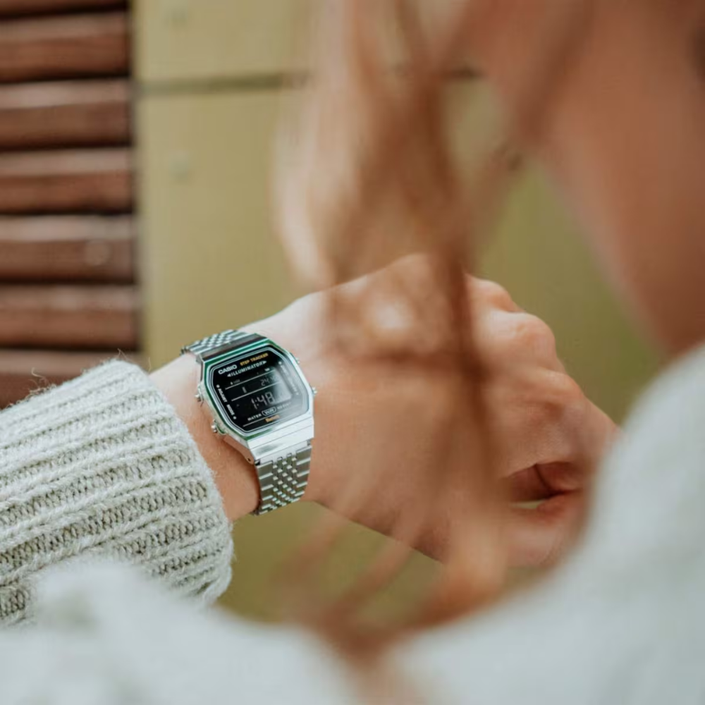 CASIO ABL-100WE-1BDF Vintage Model Watch – Classic Design, Durable Resin Band, Water-Resistant